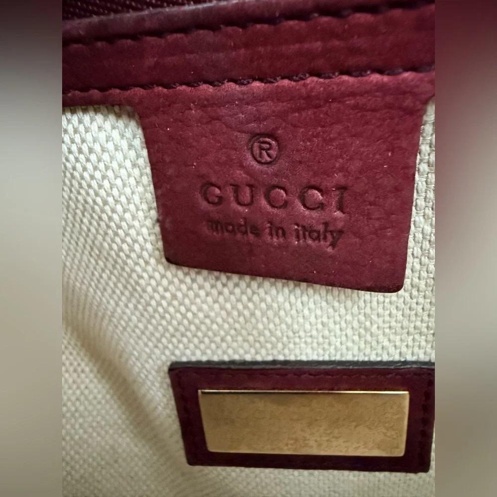 GUCCI Limited Edition Soho Chain Shoulder Bag - Burgundy Nubuck Suede -with COA